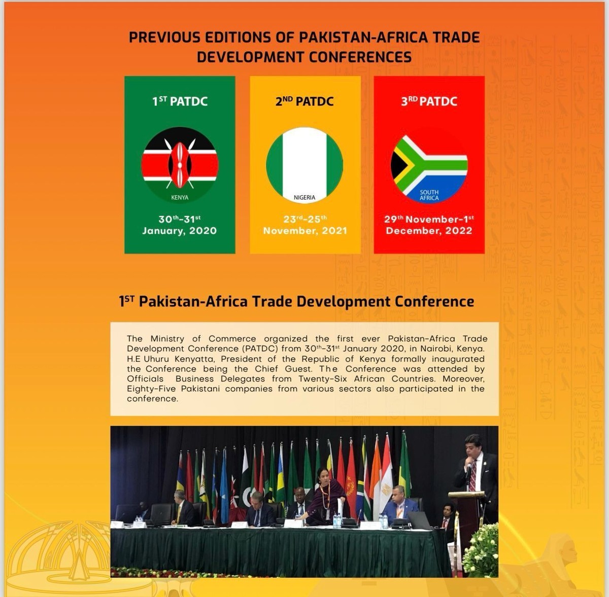 الحكومة الباكستانية تنظم المؤتمر الرابع لتنمية التجارة الباكستانية الأفريقية